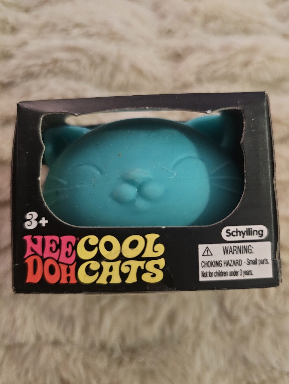 Nee Doh Cool Cats Squishy Fidget - Teal-NEW